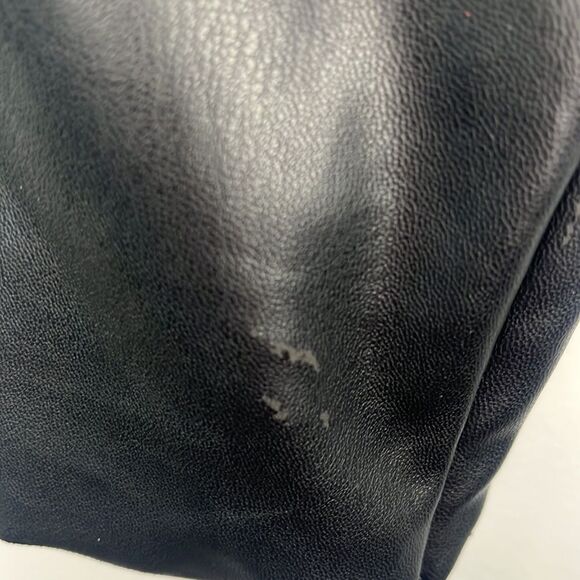 Zara Black Skinny Faux Vegan Leather Pants With Zipper Ankles XS - Picture 6 of 15